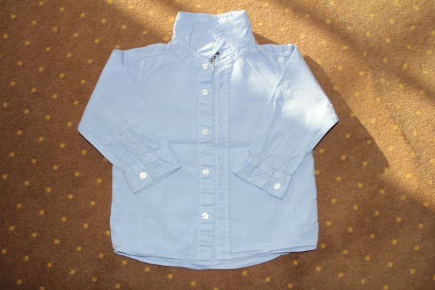 Elegancka koszula okazjonalna dla chłopca_niebieska H&M_86