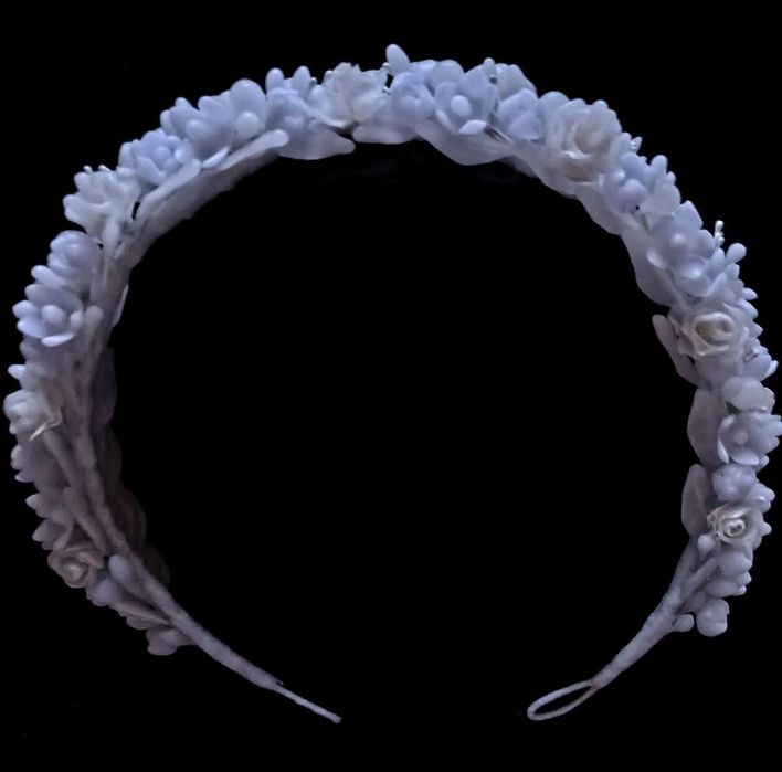 Восковий віночок весільний, вінок з воску, парафіновий віночок