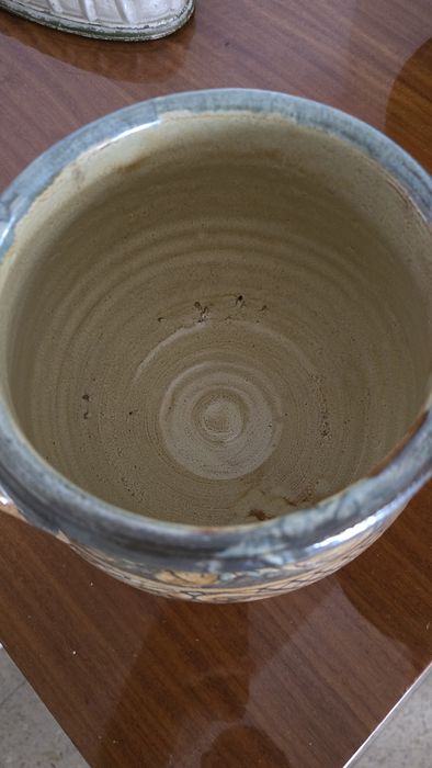 Pote/vaso com tampa, decorativo