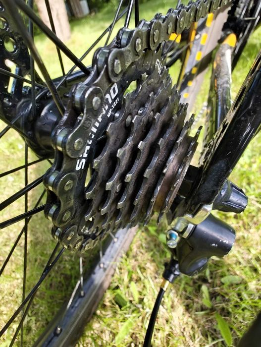 Świetny rower MTB Kross Hexagon X3 czarny / żółty Shimano Acera