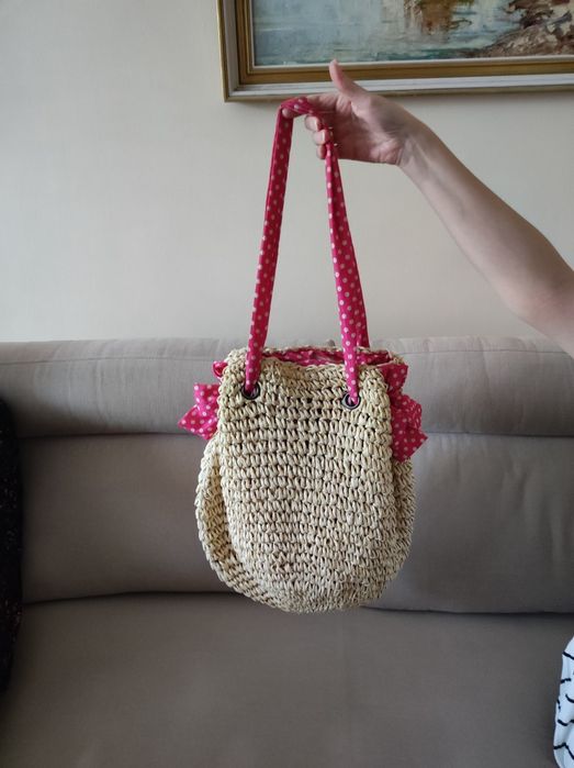 Torba shopper koszyk a'la słomiana