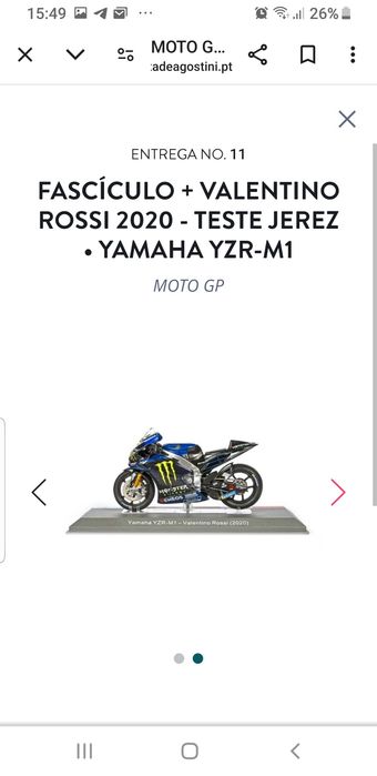 MOTOGP coleção miniaturas escala 1/18