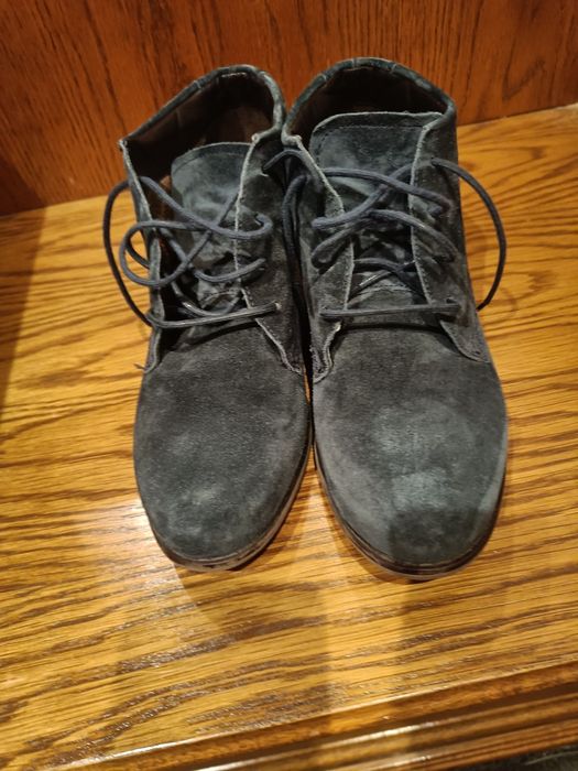 Buty botki zamszowe