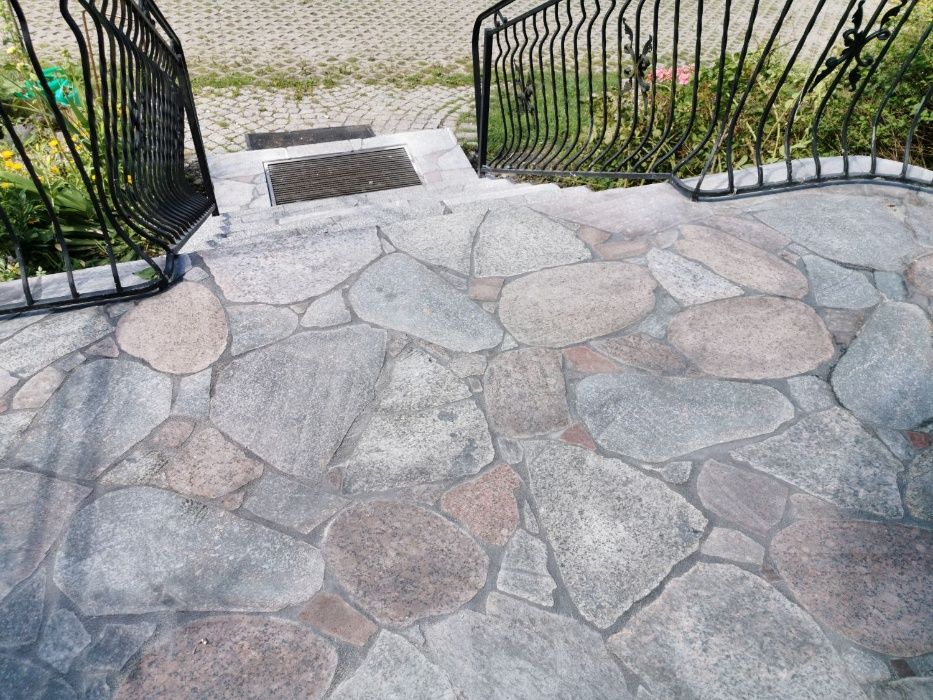 Kamień polny cięty na schody ,tarasy ,elewacje ,ścieżki itp.