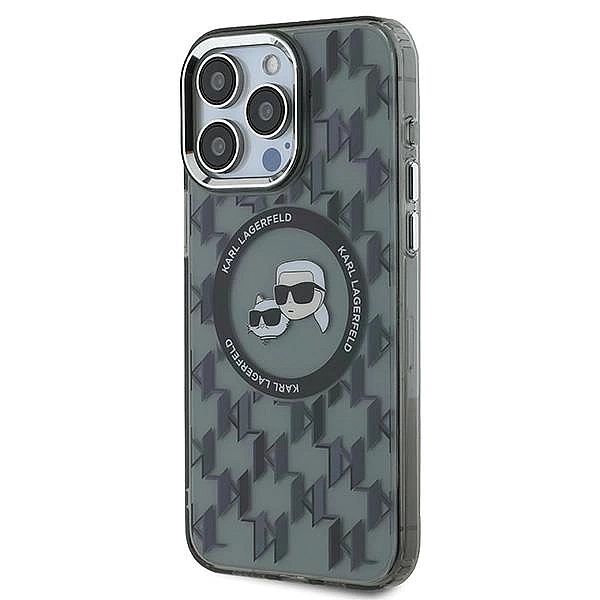 Etui Karl Lagerfeld IML Monogram Karl & Choupette Head MagSafe na iPho