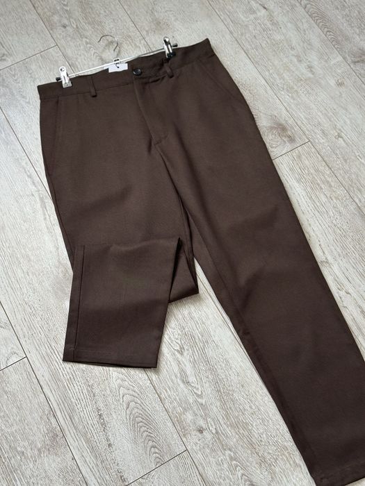 Преміальні штани SELECTED HOMME Tailoring брюки коричневі шоколад розмір 48, М оригінал