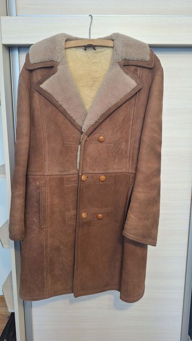 Vintage męski kożuch