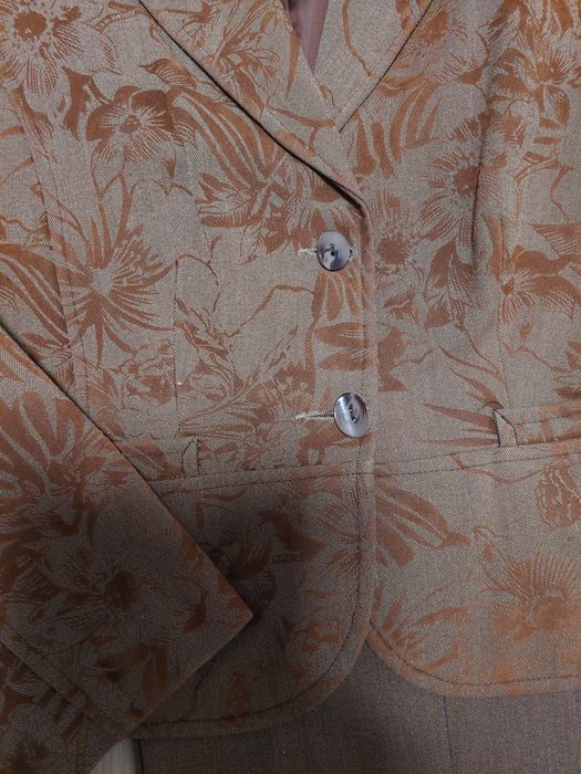 Garnitur Marynarka szerokie spodnie 38