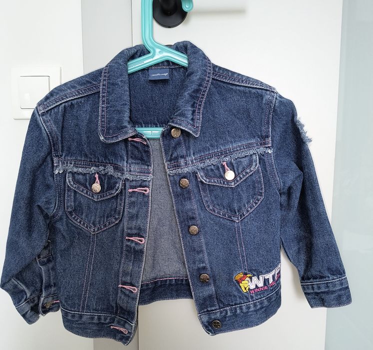 Kurtka jeansowa dżinsowa Kubuś Puchatek Disney 98