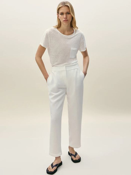 Білі брюки Massimo Dutti жіночі