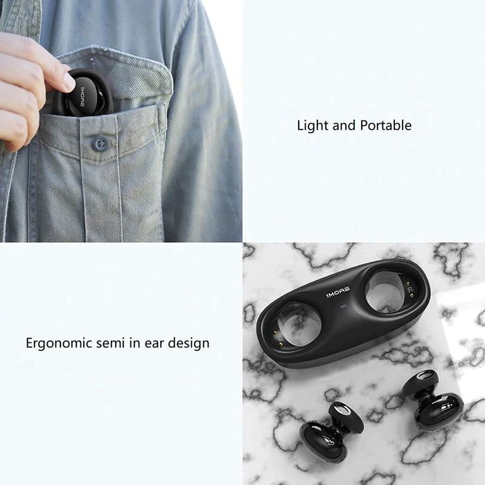 1MORE E1029BT Auriculares c caixa carregamento, Bluetooth 5 Assistente64297525057794122