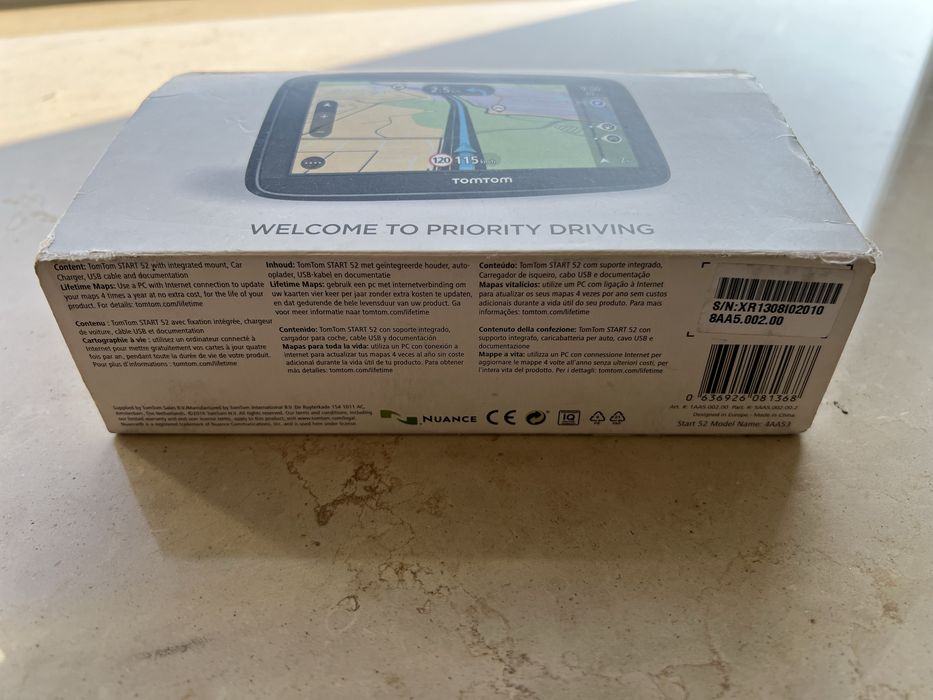 GPS TomTom Start 52 Europa | Incl. Caixa e Acessórios