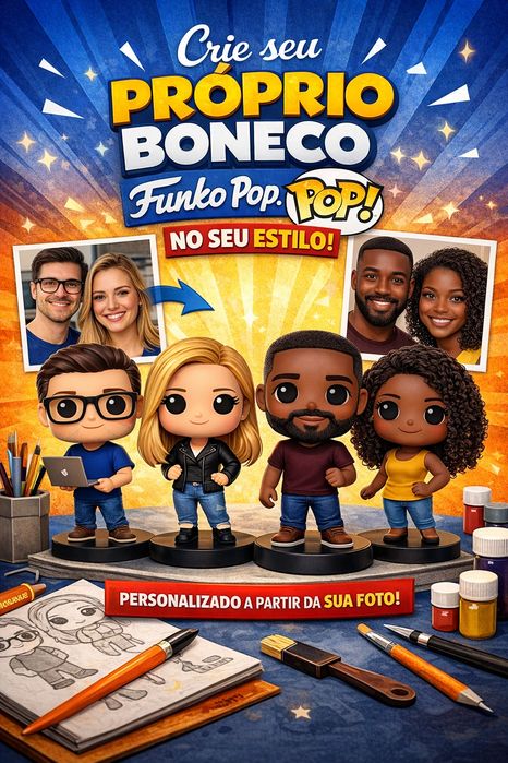 Funko pop personalizado com a suas características
