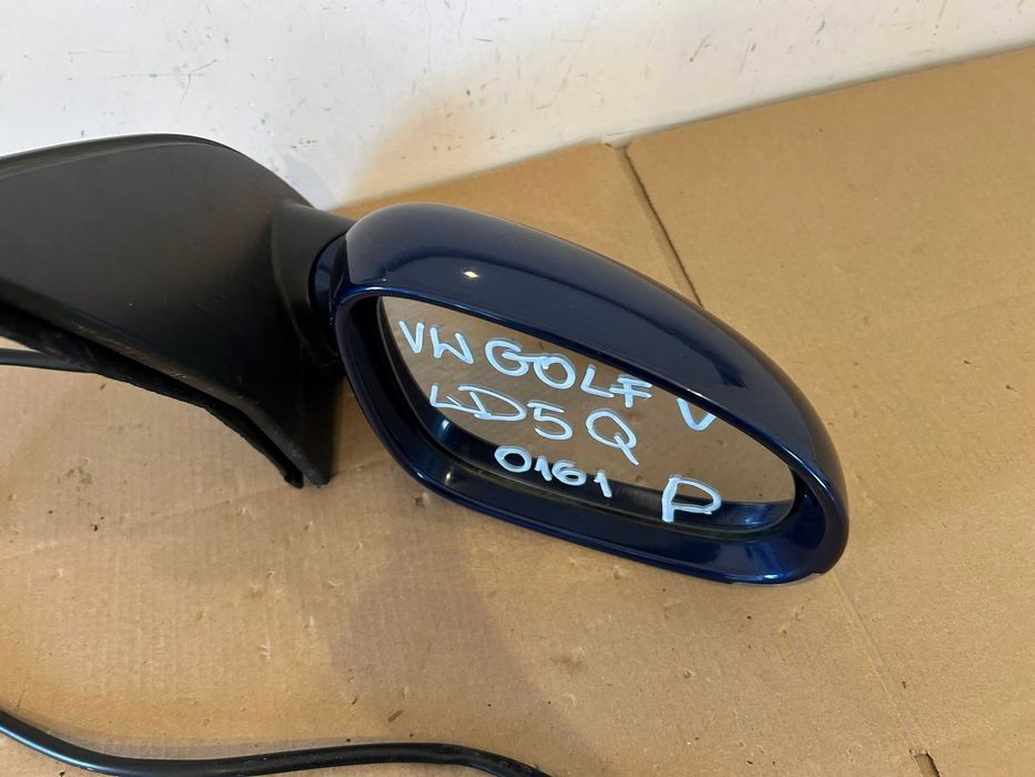 Lusterko prawe VW Golf V lakier LD5Q 7 pin