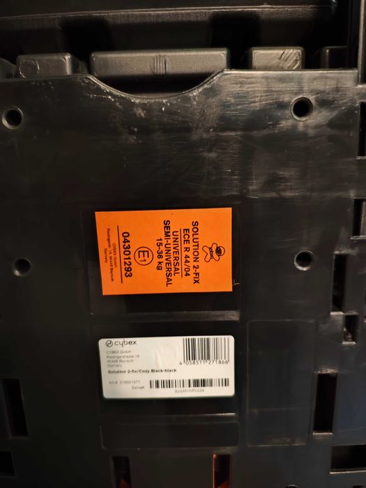 Fotelik samochodowy Cybex Solutions 2 fix 15-36 kg