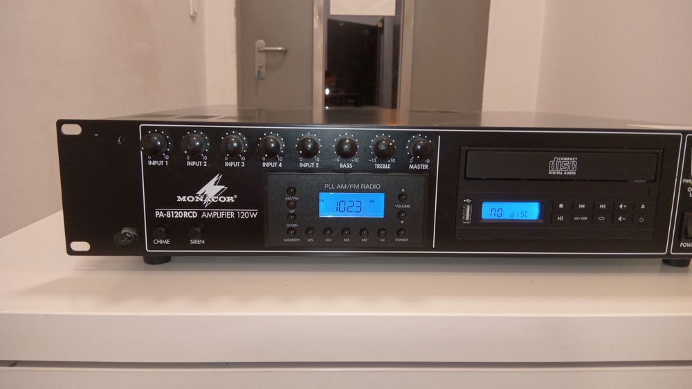 MONACOR PA-8120RCD - wzmacniacz miksujący PA