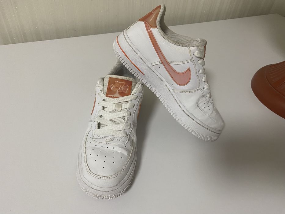 Кросівки nike air force 1 білі шкіряні кеди