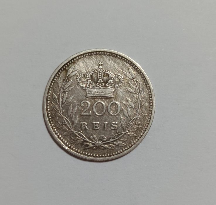 Moeda muito antiga de 200 Reis de 1909