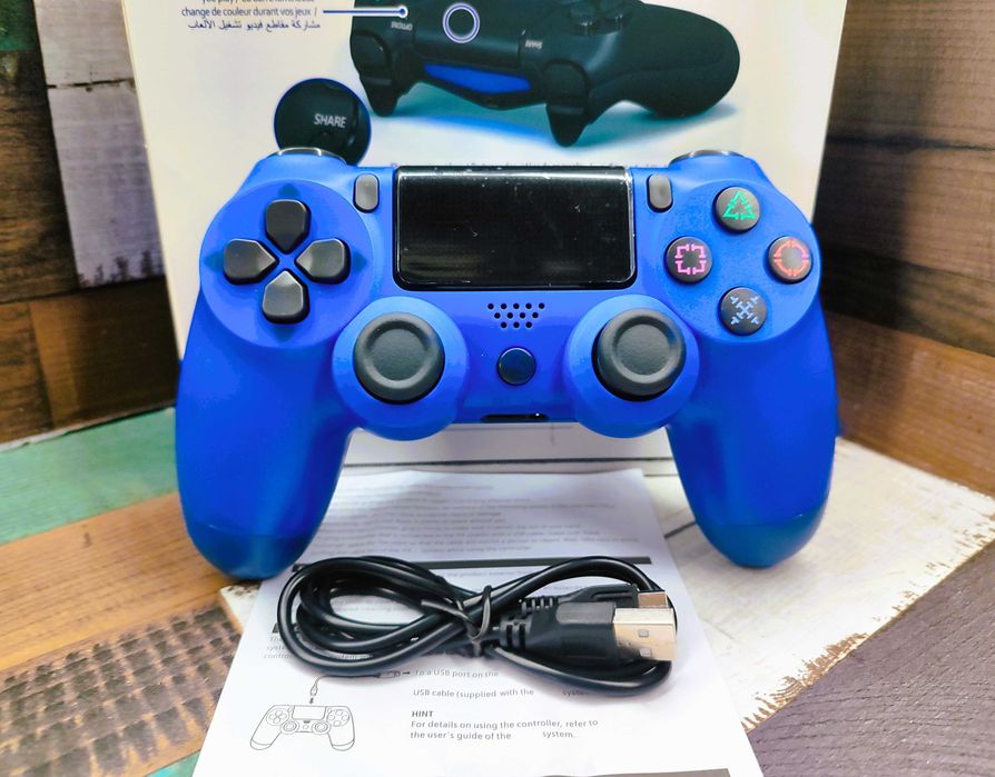 Джойстик бездротовий геймпад ігровий синій приставка 4v2 беспроводной