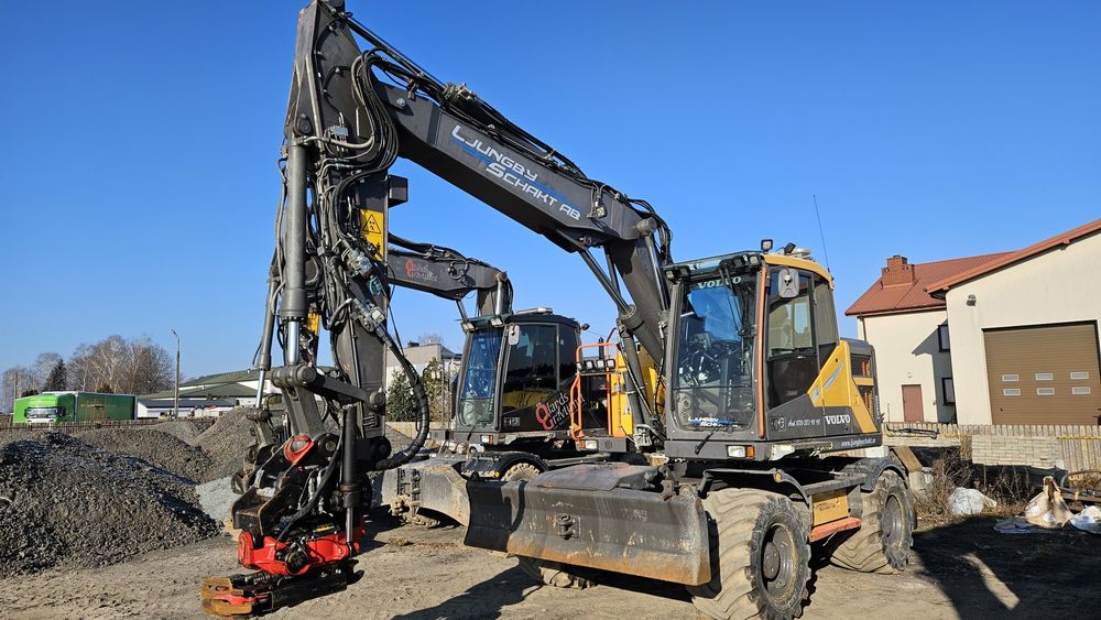 Wynajem koparki kołowej obrotowej volvo, CAT