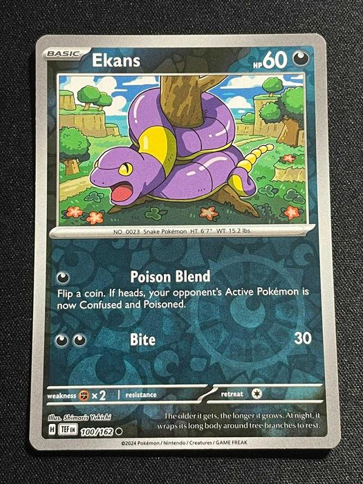 Carta Pokémon Ekans 100/162 Temporal Forces