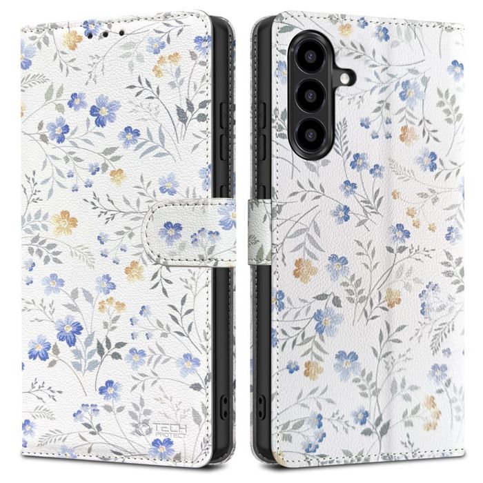 Tech-Protect wallet Galaxy A57 5G spring flowers
