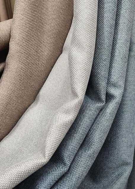 комплект пошитих штор сонцезахисні на вікно льон на блекауті