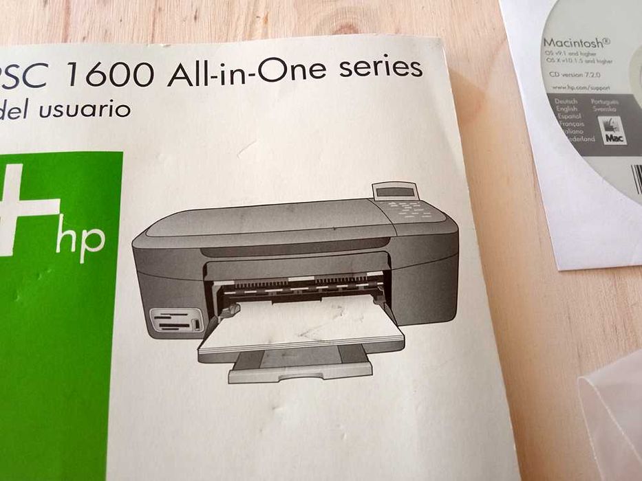 Manual, Drivers e Tampa Impressora - HP PSC 1600 All-in-One Series