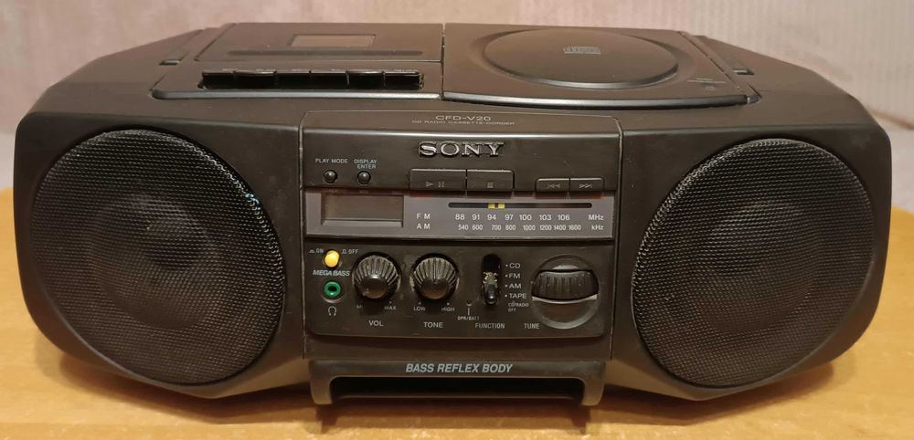Radioodtwarzacz kasetowy + CD | Sony CFD-V20 boombox