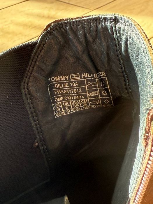 Шкіряні черевики Tommy Hilfiger (Оригінал) 39 розмір 25 см