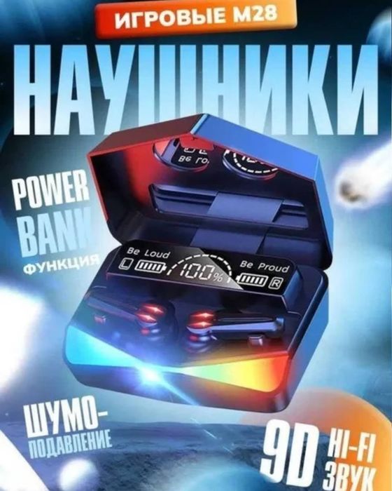 TWS M28 — киберспортивные наушники нового поколения