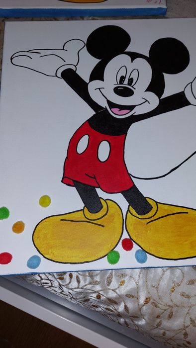 2 Mickey-themed canvases64729834329602121