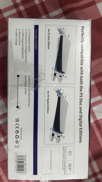 PS5 Dock Station charger horizontal