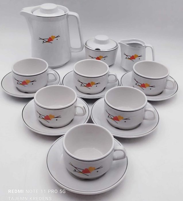 Serwis kawowy herbaciany Lubiana 150ml  stan bardzo dobry