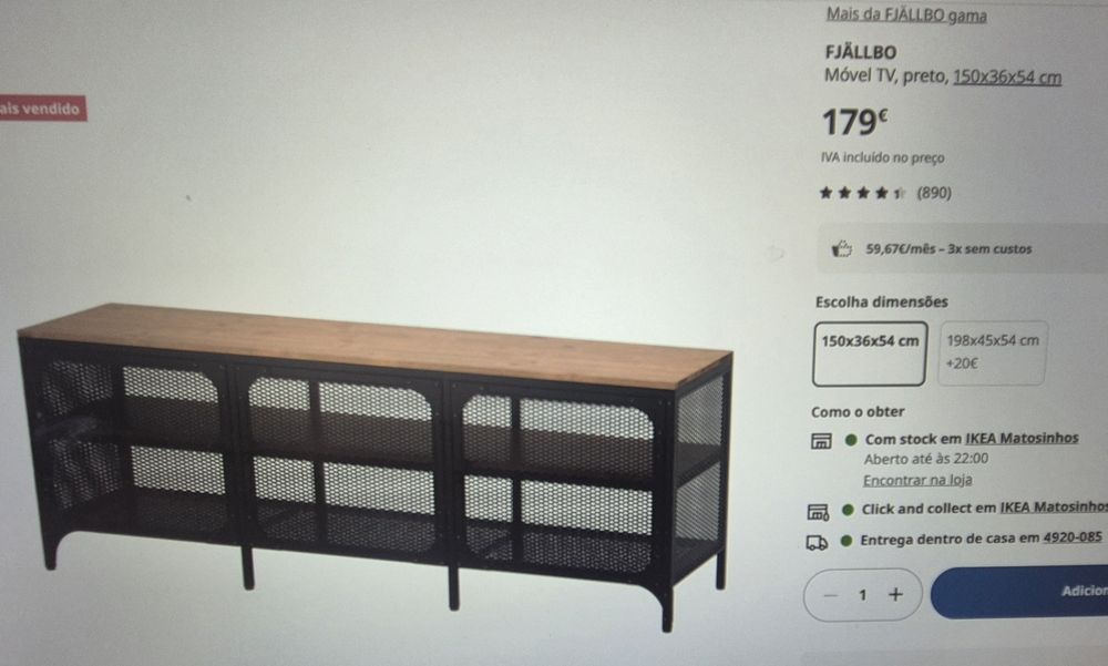 Móvel Tv FJÄLLBO Ikea