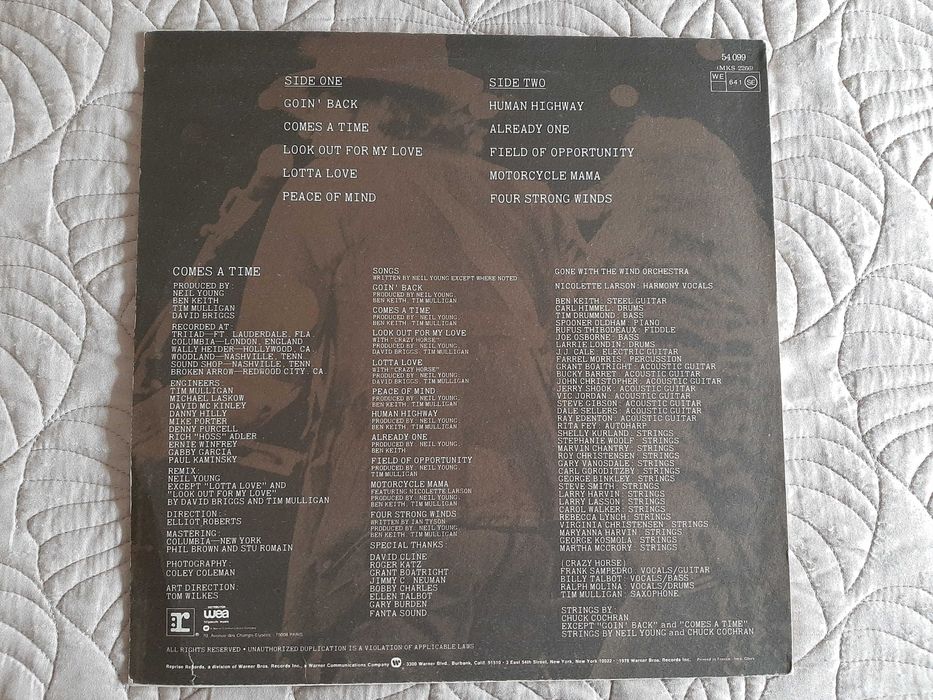 Neil Young - Comes A Time - França - Vinil LP
