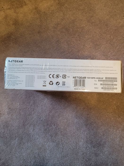 Switch Gigabit Ethernet PoE 8-Port Netgear GS108PE