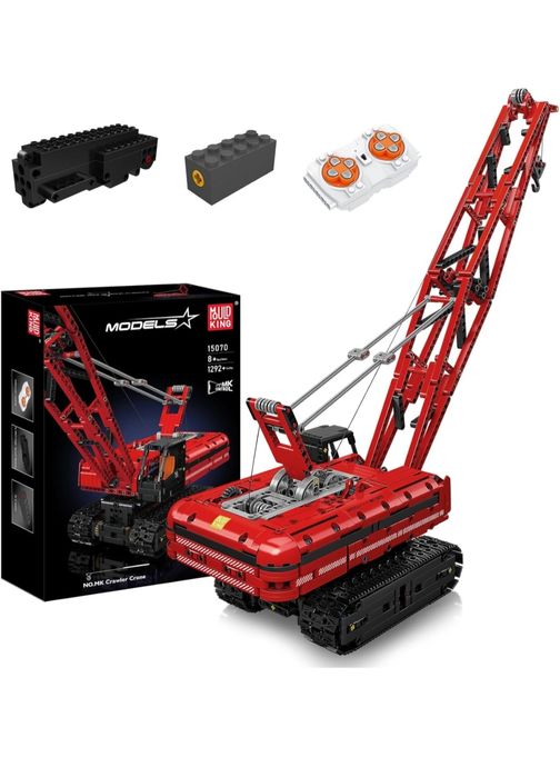 Mould King 15070 Technik model dźwigu, pilot zdalnego sterowania