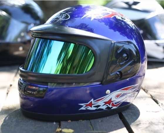 KASK INTEGRALNY na rower skuter motor quad PODWÓJNA szyba rowerowy nie