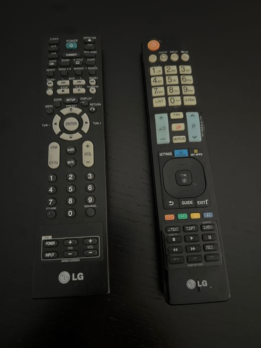 Comandos TV e Home Cinema LG