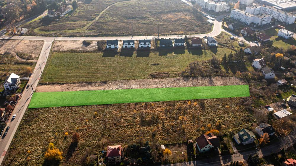 Działka inwestycyjna 2300-4700 m2 => Centrum 1 km <=
