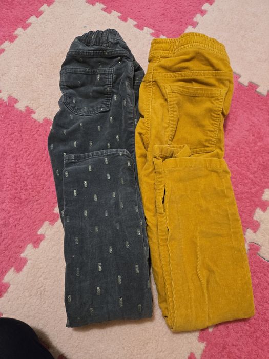 Spodnie sztruksy h&m 134r