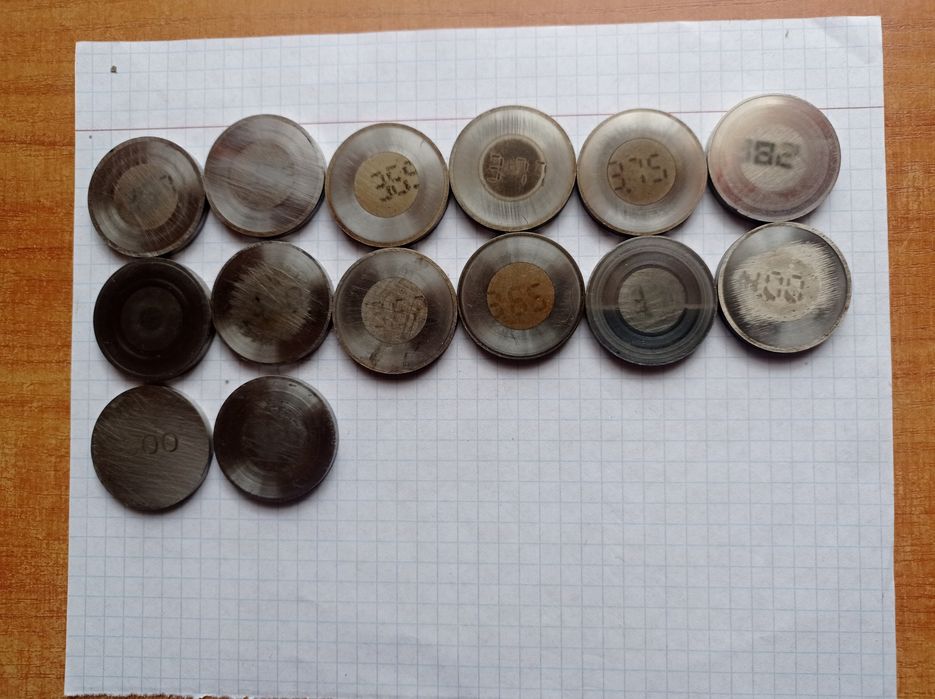 Продам шайби для регулювання клапанів на ВАЗ  вживанні