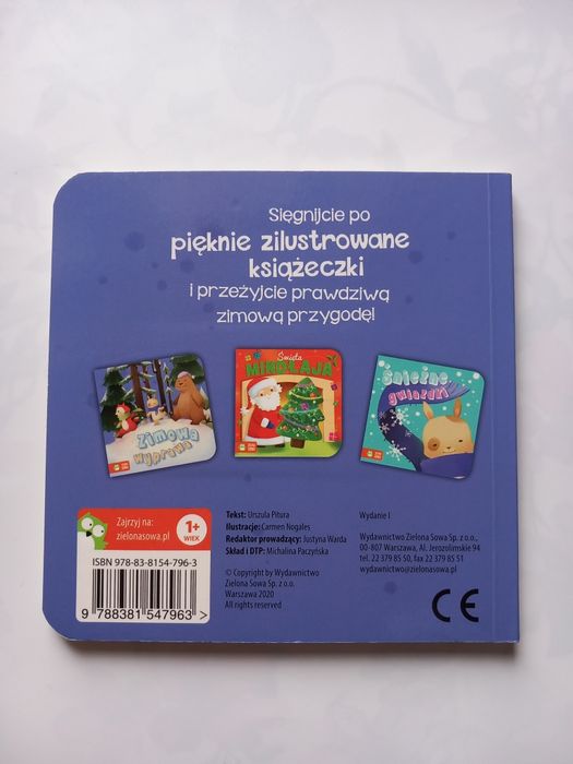 3 książeczki dla dzieci o zimie wyd. Zielona Sowa