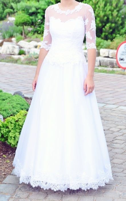 Suknia ślubna na kole