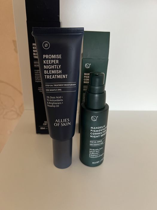 Нічна сиворотка для обличчя Allies of skin  Mandelic pigmentation