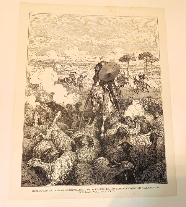 Gravuras Dom Quixote de la Mancha Gustave Doré H. Pisan 1866