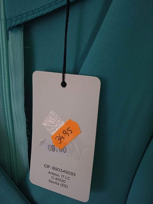 Vestido verde esmeralda