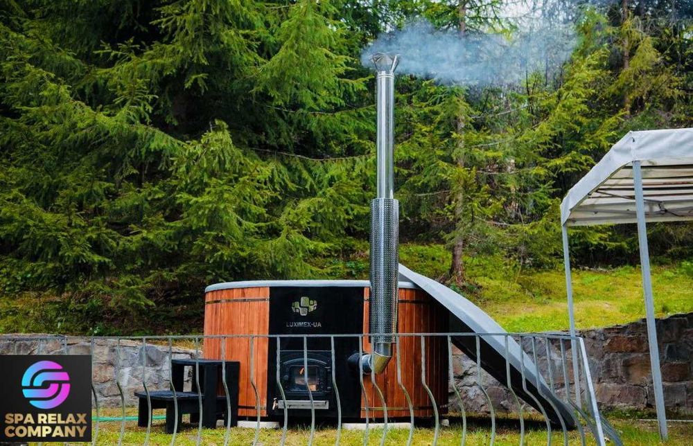 Чан на дрова Офуро Басейни Мобільна лазня Спа купіль