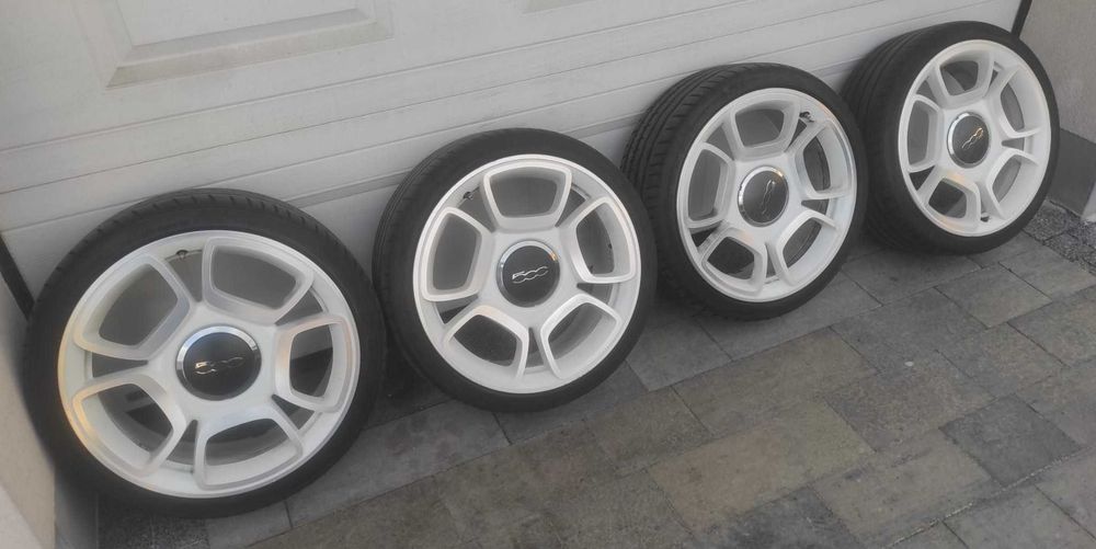 FIAT 500 ABARTH 17" kpl. koła, felgi 4x98 ET 38, OE 51884258